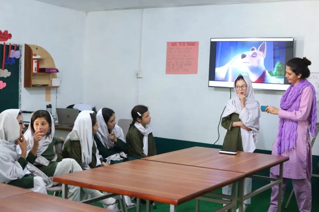 An in-school English language lab in Upper Chitral.
